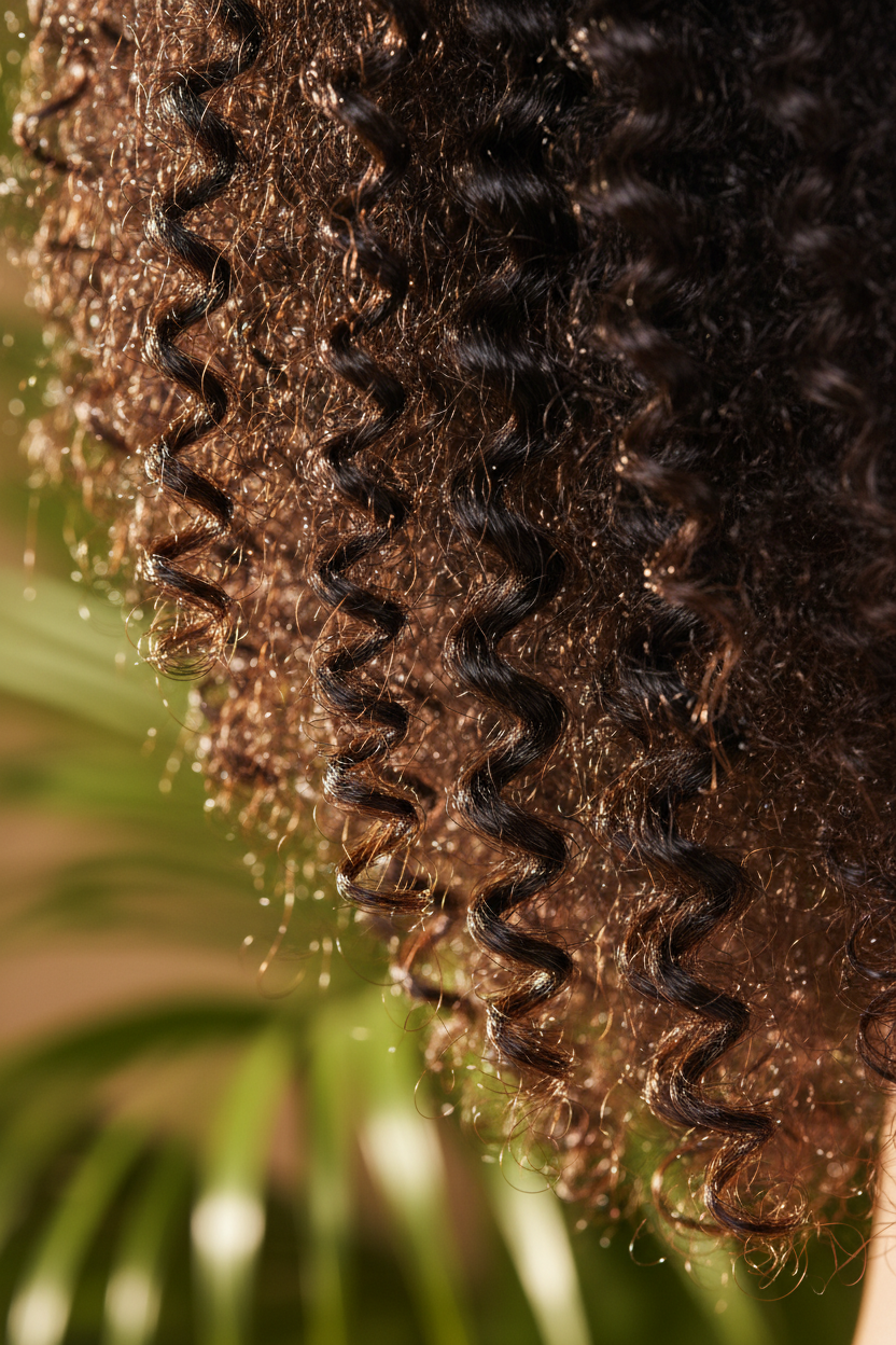 Résultat - boucles brillantes et définies après sérum